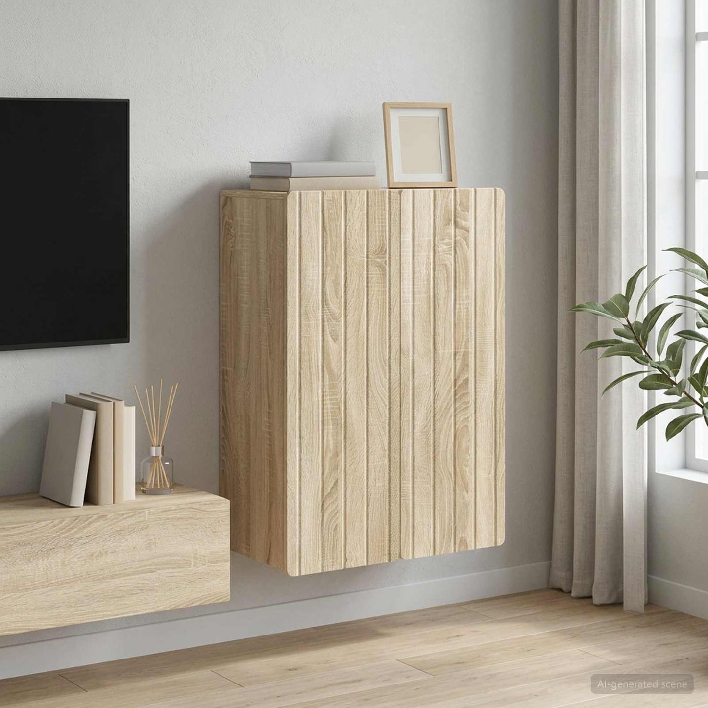vidaXL Τοίχου Ντουλάπα Sonoma Δρυς 66 x 34,5 x 92 εκ.