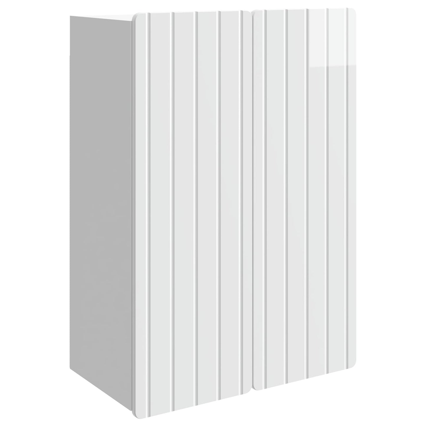 vidaXL Τοίχου Ντουλάπα Γυαλιστερό Λευκό 66 x 34,5 x 92 εκ.