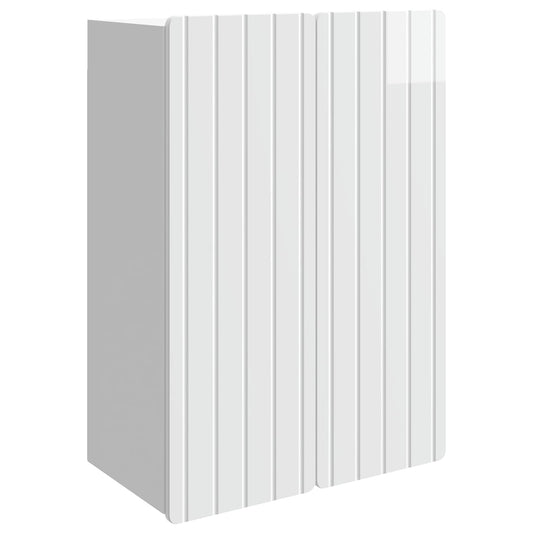 vidaXL Τοίχου Ντουλάπα Γυαλιστερό Λευκό 66 x 34,5 x 92 εκ.