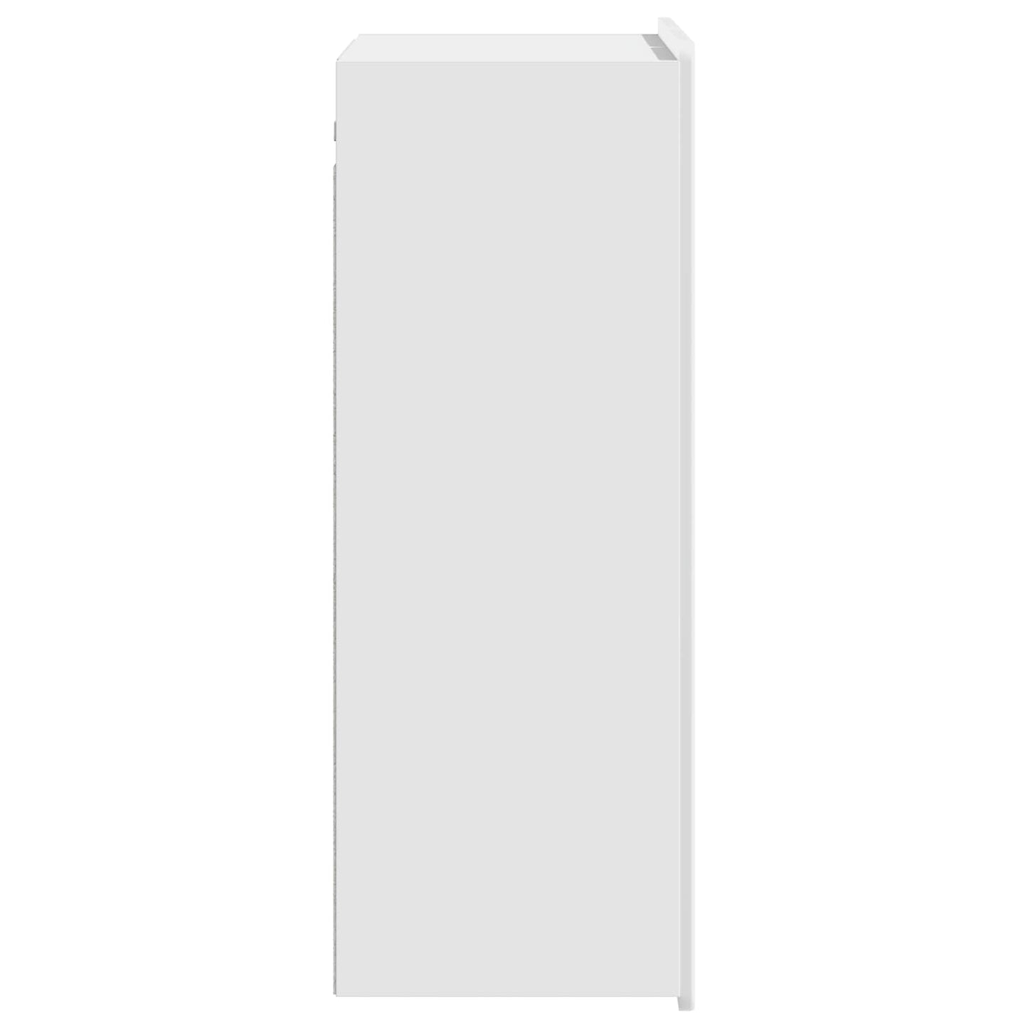 vidaXL Τοίχου Ντουλάπα Γυαλιστερό Λευκό 66 x 34,5 x 92 εκ.