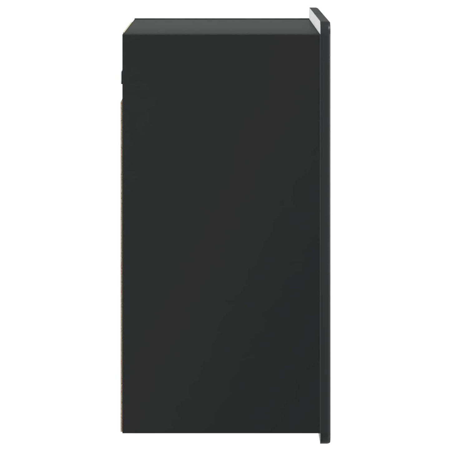 vidaXL Τοίχου Ντουλάπα Μαύρο 59 x 31 x 64 εκ. Επεξεργασμένο Ξύλο