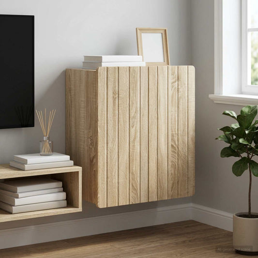vidaXL Τοίχου Ντουλάπα Sonoma Δρυς 59 x 31 x 64 εκ. Επεξεργασμένο Ξύλο