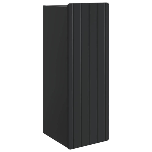 vidaXL Τοίχου Ντουλάπα Μαύρο 33 x 34,5 x 94 εκ. Επεξεργασμένο Ξύλο