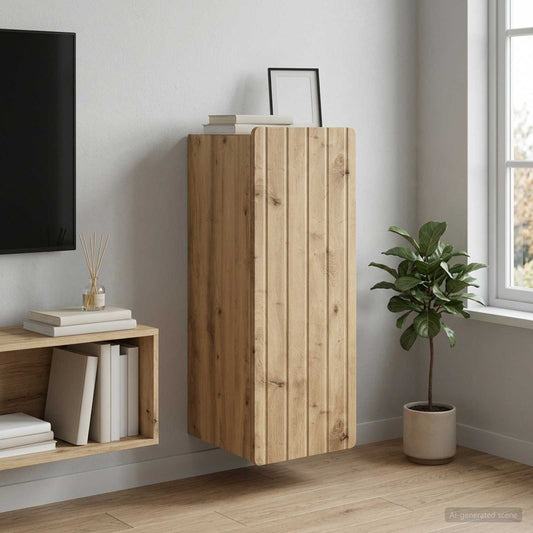 vidaXL Τοίχου Ντουλάπα 33 x 34,5 x 94 εκ. Επεξεργασμένο Ξύλο