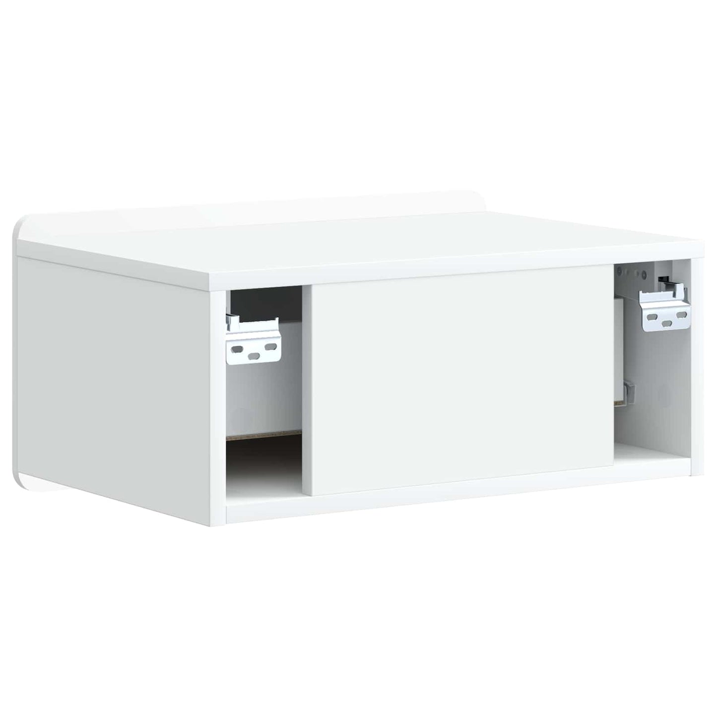 vidaXL Τοίχου Κρεμαστό Κομοδίνο 2 τμχ. Λευκό 49 x 34,5 x 24 εκ.