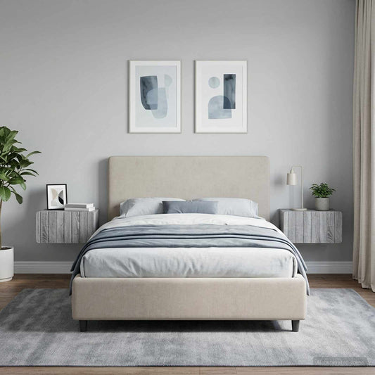 vidaXL Τοίχου Κρεμαστό Κομοδίνο 2 τμχ. Γκρι Sonoma 49 x 34,5 x 24 εκ.