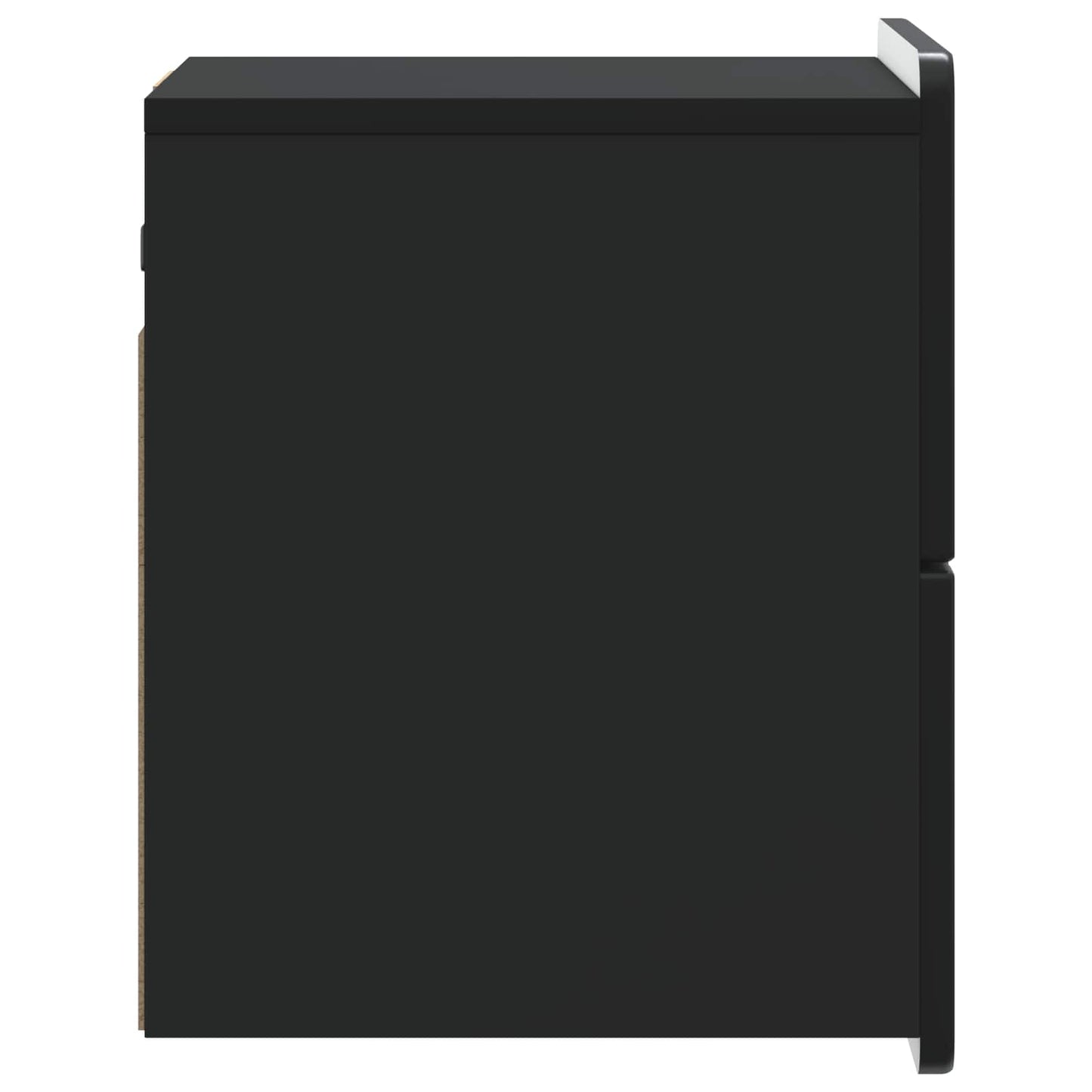 vidaXL Τοίχου Κρεμαστό Κομοδίνο 2 τμχ. Μαύρο 33 x 34,5 x 43 εκ.