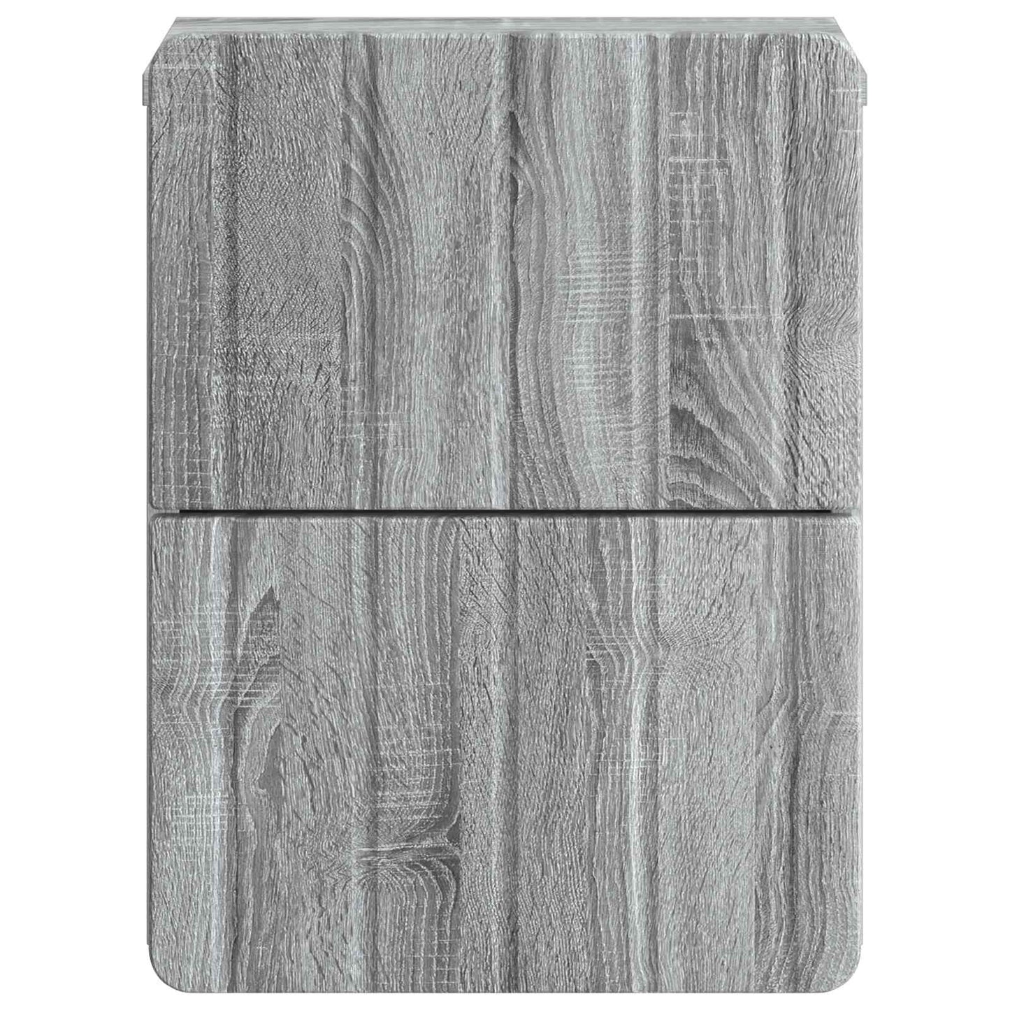 vidaXL Τοίχου Κρεμαστό Κομοδίνο 2 τμχ. Γκρι Sonoma 33 x 34,5 x 43 εκ.