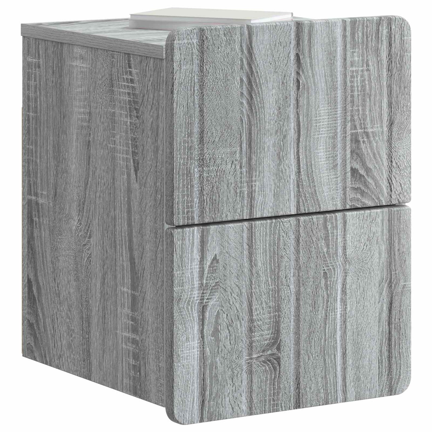 vidaXL Τοίχου Κρεμαστό Κομοδίνο 2 τμχ. Γκρι Sonoma 33 x 34,5 x 43 εκ.