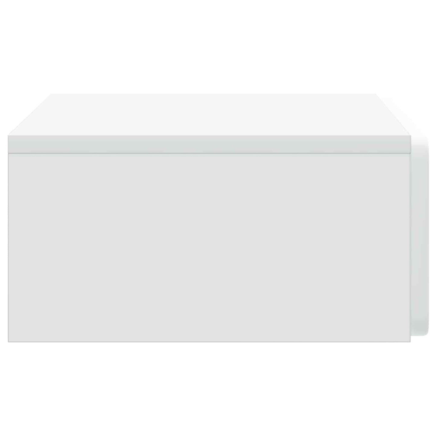 vidaXL Τραπεζάκι Τοίχου Λευκό 59 x 34,5 x 17 εκ. Επεξεργασμένο Ξύλο