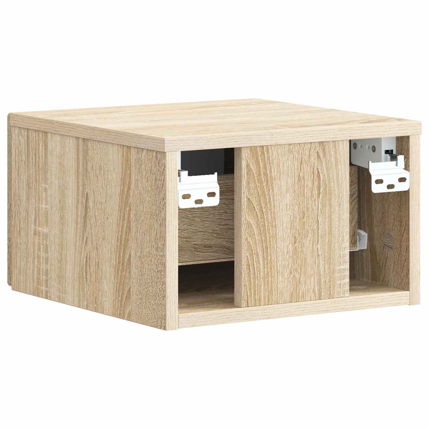 vidaXL Τοίχου Κρεμαστό Κομοδίνο 2 τμχ. Sonoma Δρυς 33 x 34,5 x 20 εκ