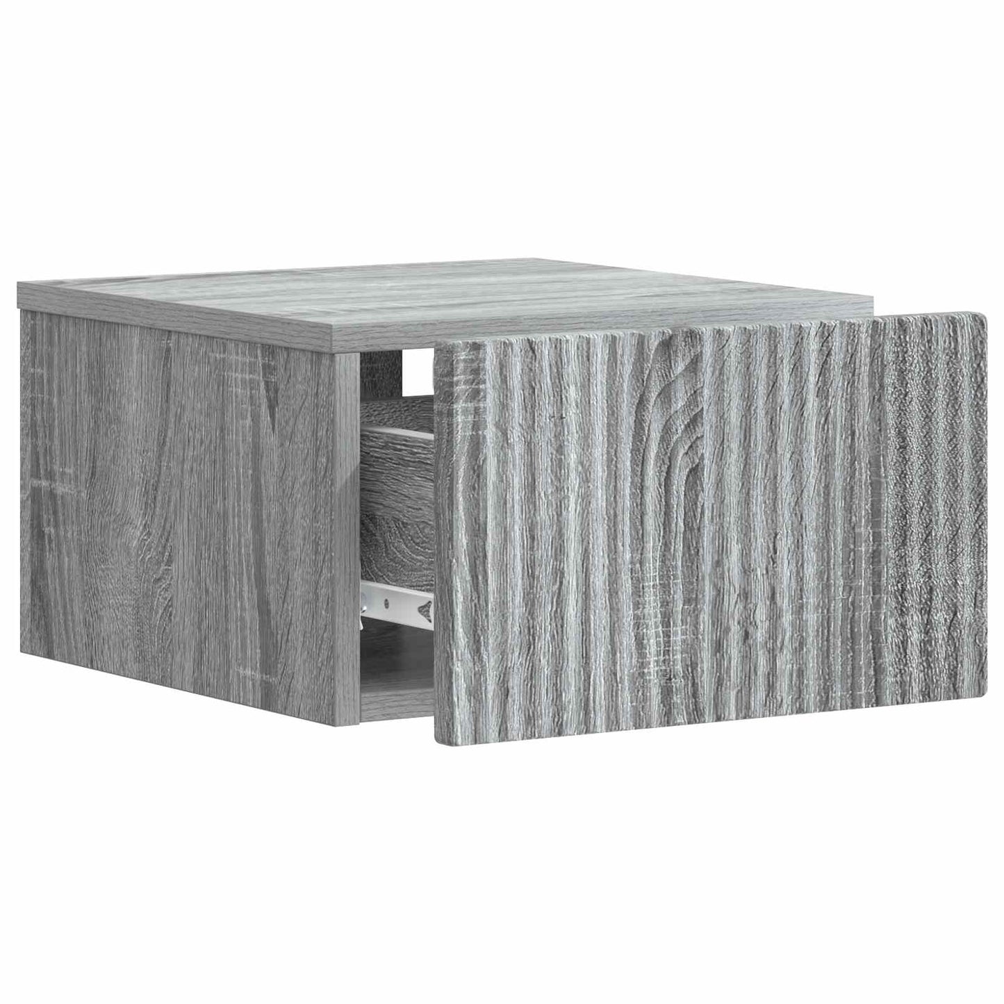 vidaXL Τοίχου Κρεμαστό Κομοδίνο 2 τμχ. Γκρι Sonoma 33 x 34,5 x 20 εκ