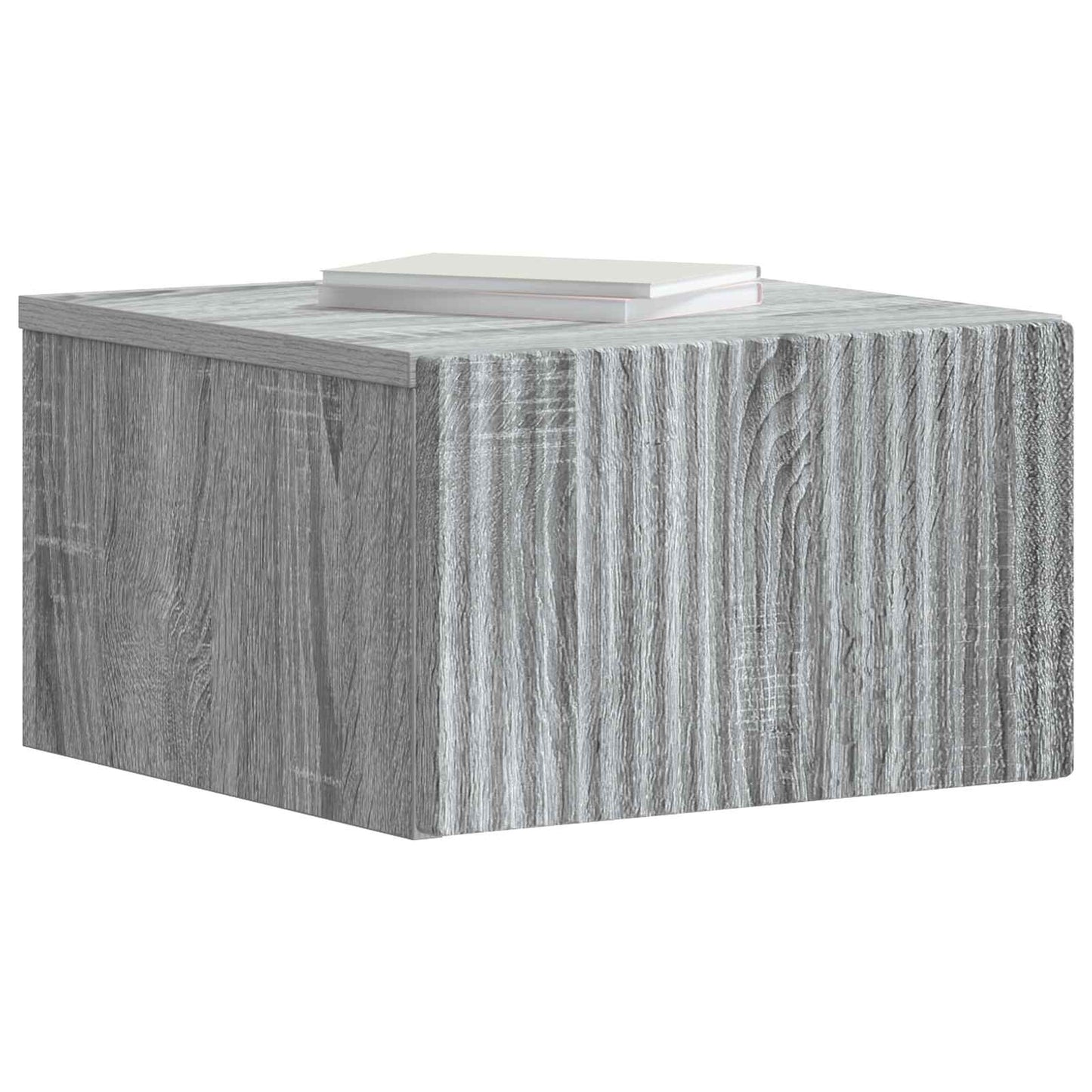 vidaXL Τοίχου Κρεμαστό Κομοδίνο 2 τμχ. Γκρι Sonoma 33 x 34,5 x 20 εκ
