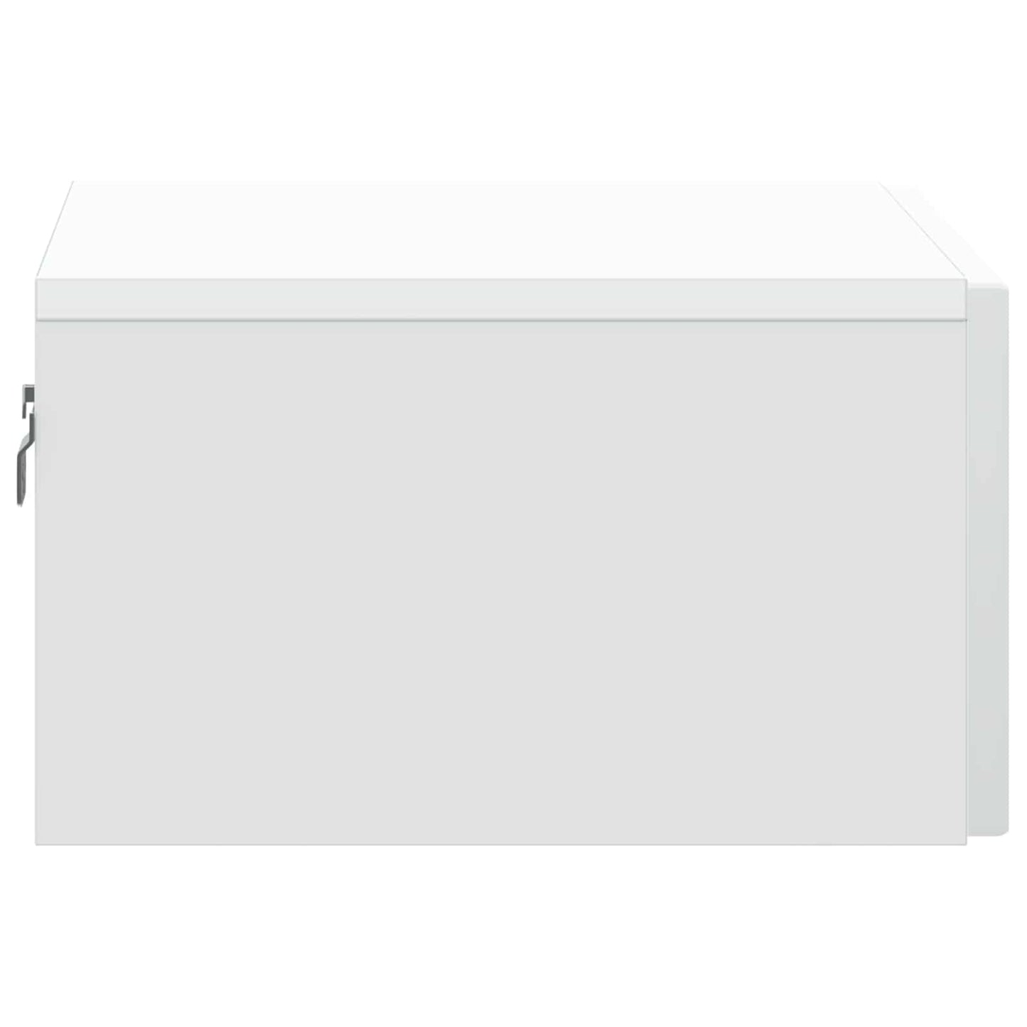vidaXL Τοίχου Κρεμαστό Κομοδίνο 2 τμχ. Λευκό 49 x 34,5 x 20 εκ.