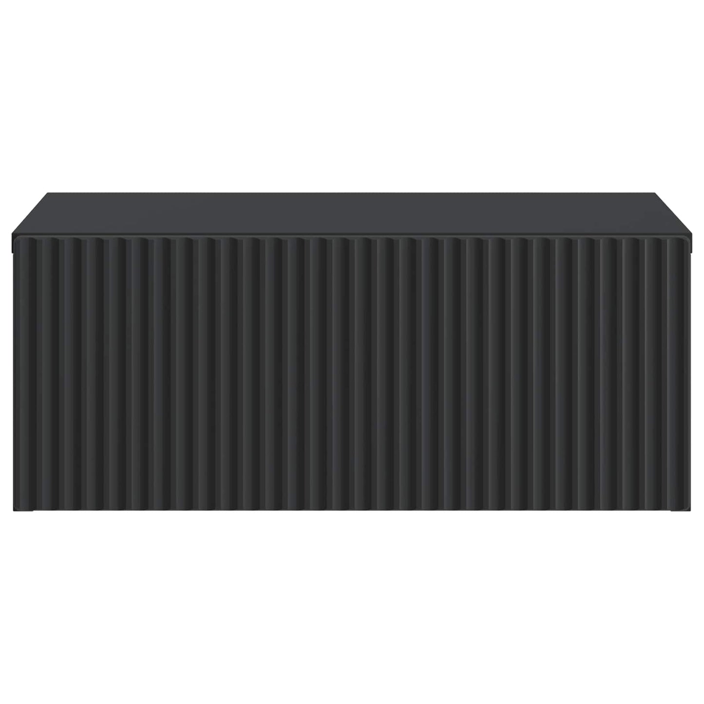vidaXL Τοίχου Κρεμαστό Κομοδίνο 2 τμχ. Μαύρο 49 x 34,5 x 20 εκ.