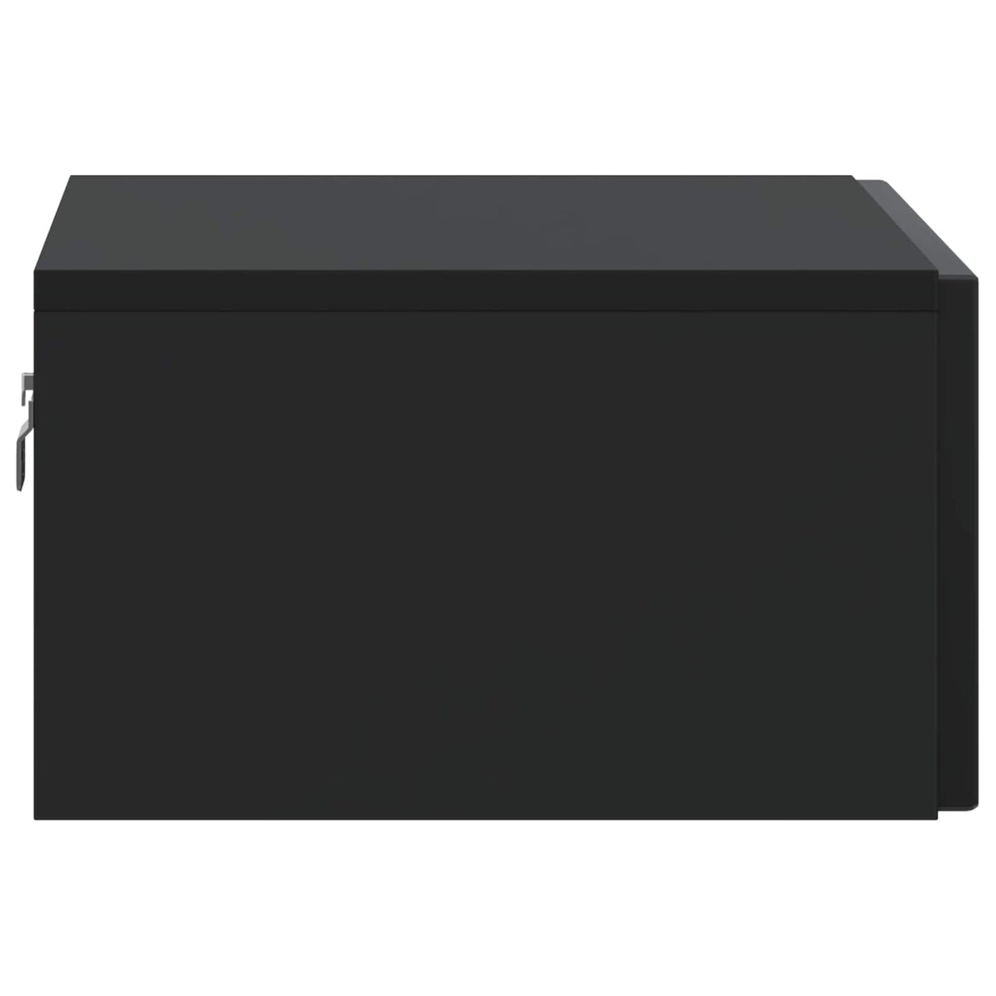 vidaXL Τοίχου Κρεμαστό Κομοδίνο 2 τμχ. Μαύρο 49 x 34,5 x 20 εκ.