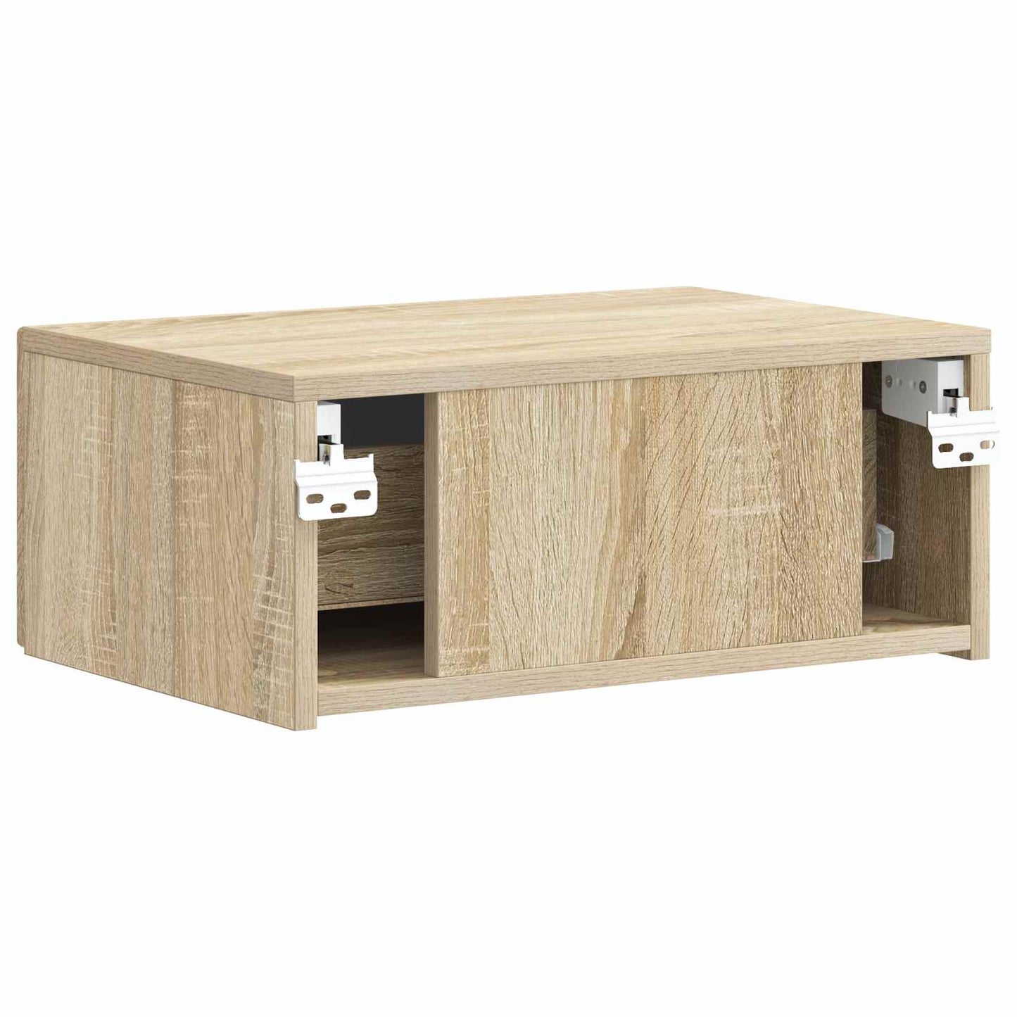 vidaXL Τοίχου Κρεμαστό Κομοδίνο 2 τμχ. Sonoma Δρυς 49 x 34,5 x 20 εκ.