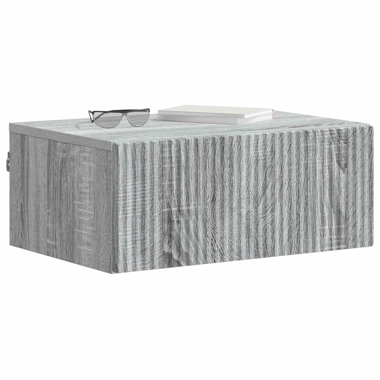 vidaXL Τοίχου Κρεμαστό Κομοδίνο 2 τμχ. Γκρι Sonoma 49 x 34,5 x 20 εκ.