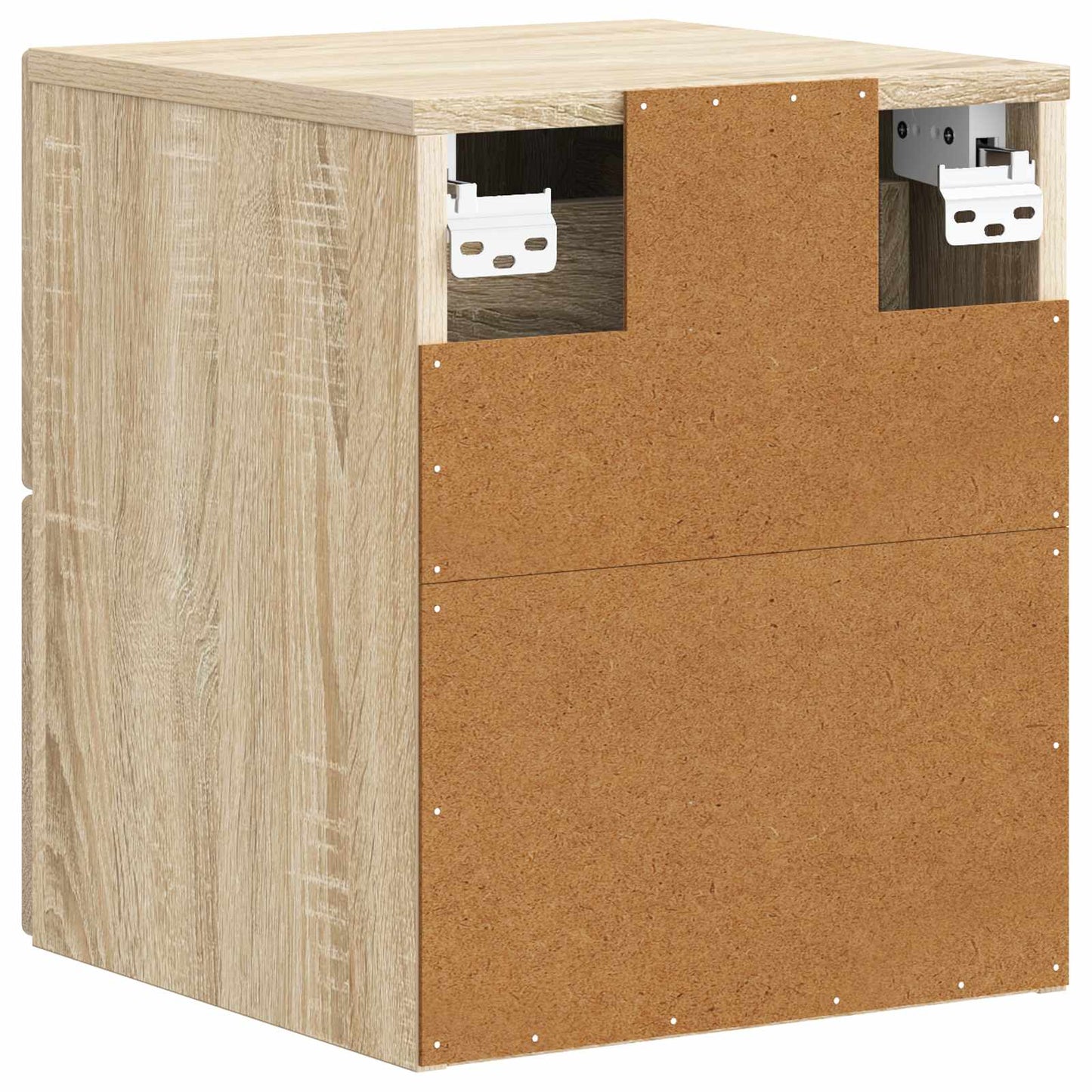vidaXL Τοίχου Κρεμαστό Κομοδίνο 2 τμχ. Sonoma Δρυς 33 x 34,5 x 40 εκ