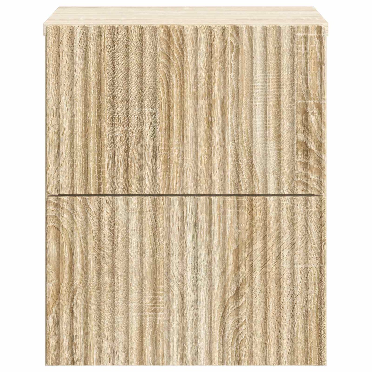 vidaXL Τοίχου Κρεμαστό Κομοδίνο 2 τμχ. Sonoma Δρυς 33 x 34,5 x 40 εκ