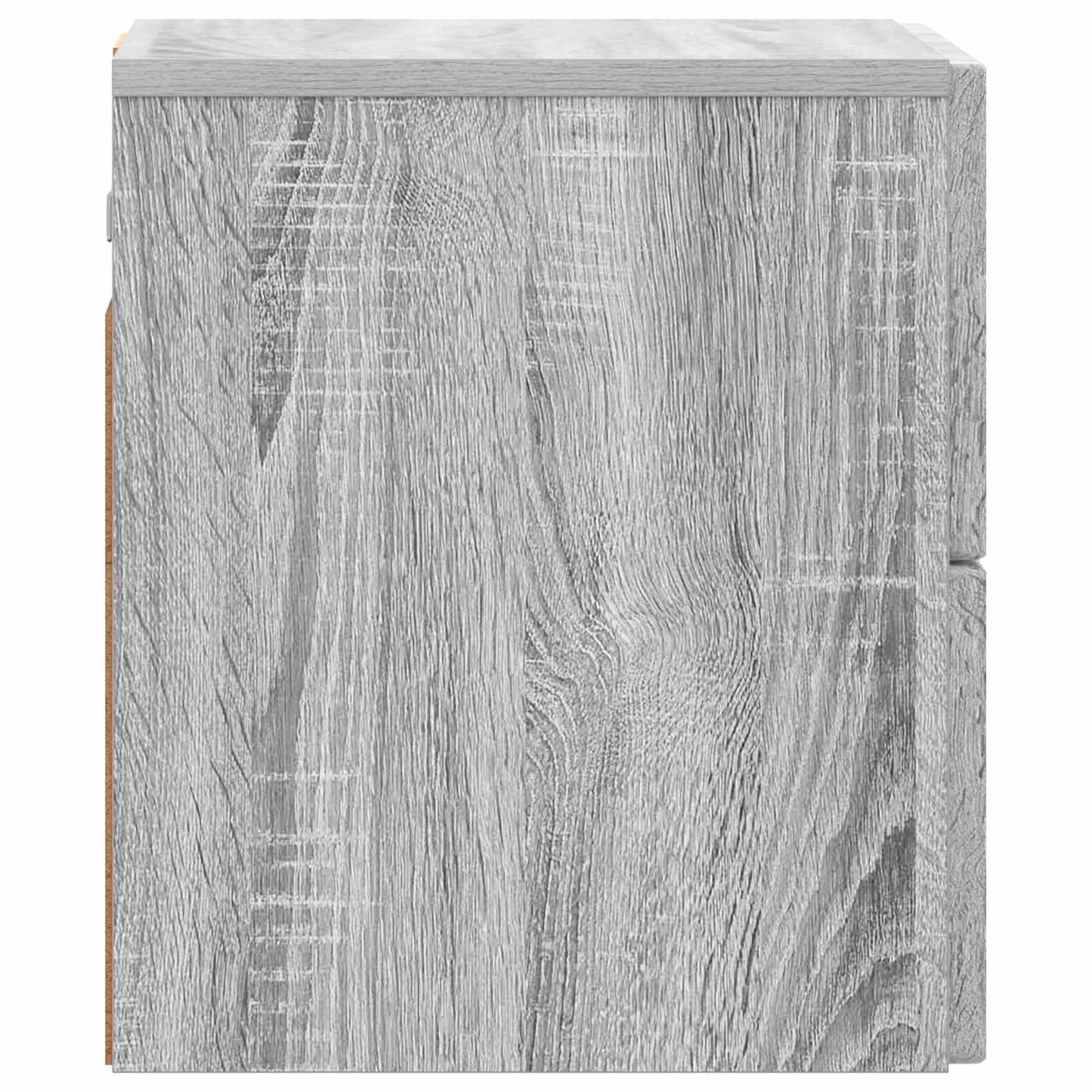 vidaXL Τοίχου Κρεμαστό Κομοδίνο 2 τμχ. Γκρι Sonoma 33 x 34,5 x 40 εκ