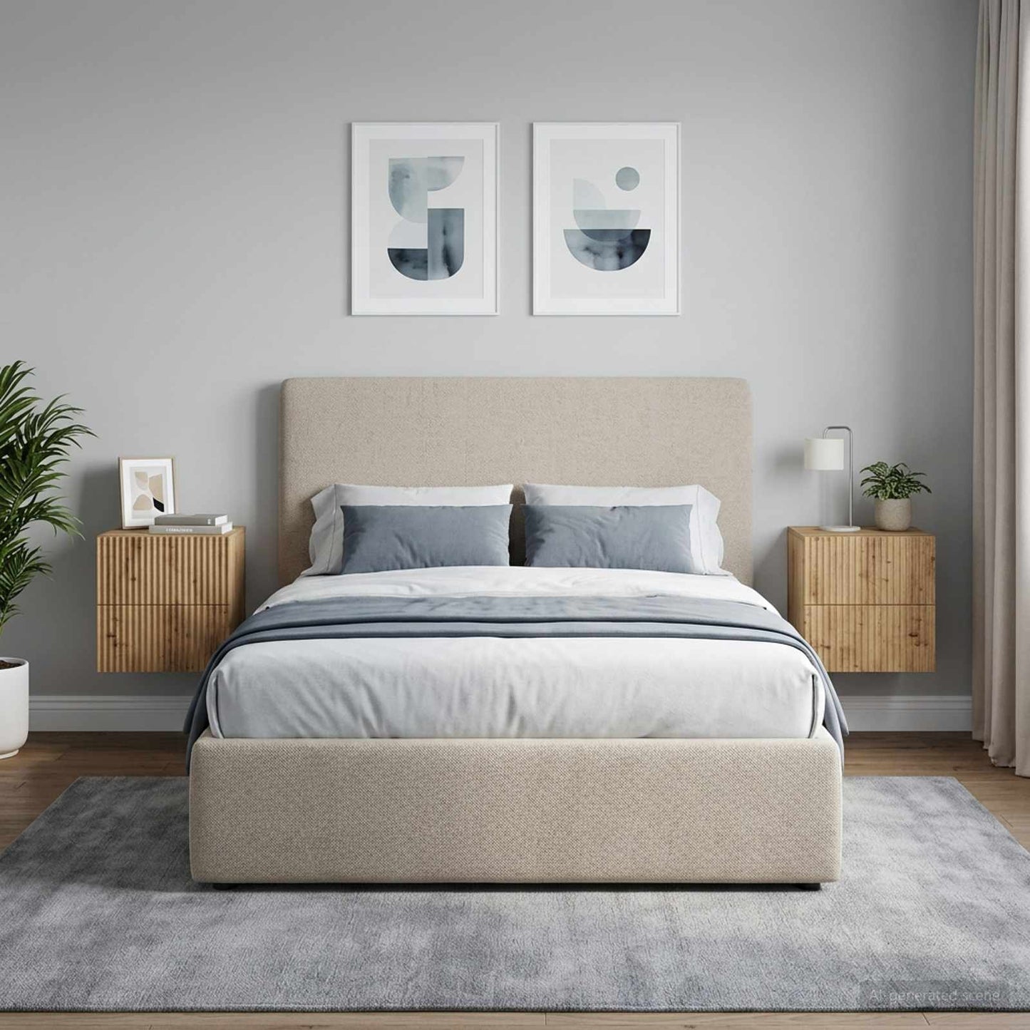 vidaXL Τοίχου Κρεμαστό Κομοδίνο 2 τμχ. Artisan Δρυς 33 x 34,5 x 40 εκ