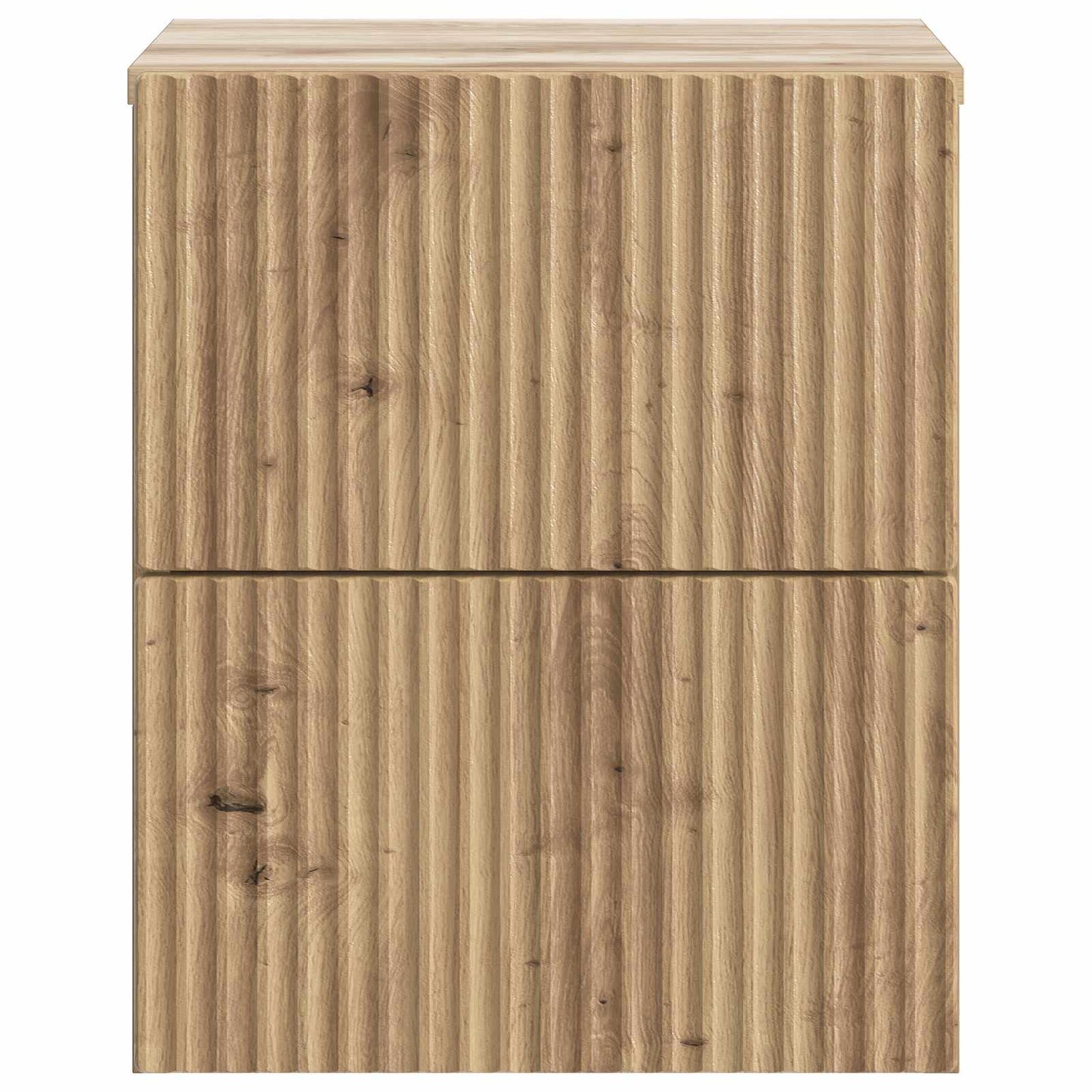 vidaXL Τοίχου Κρεμαστό Κομοδίνο 2 τμχ. Artisan Δρυς 33 x 34,5 x 40 εκ