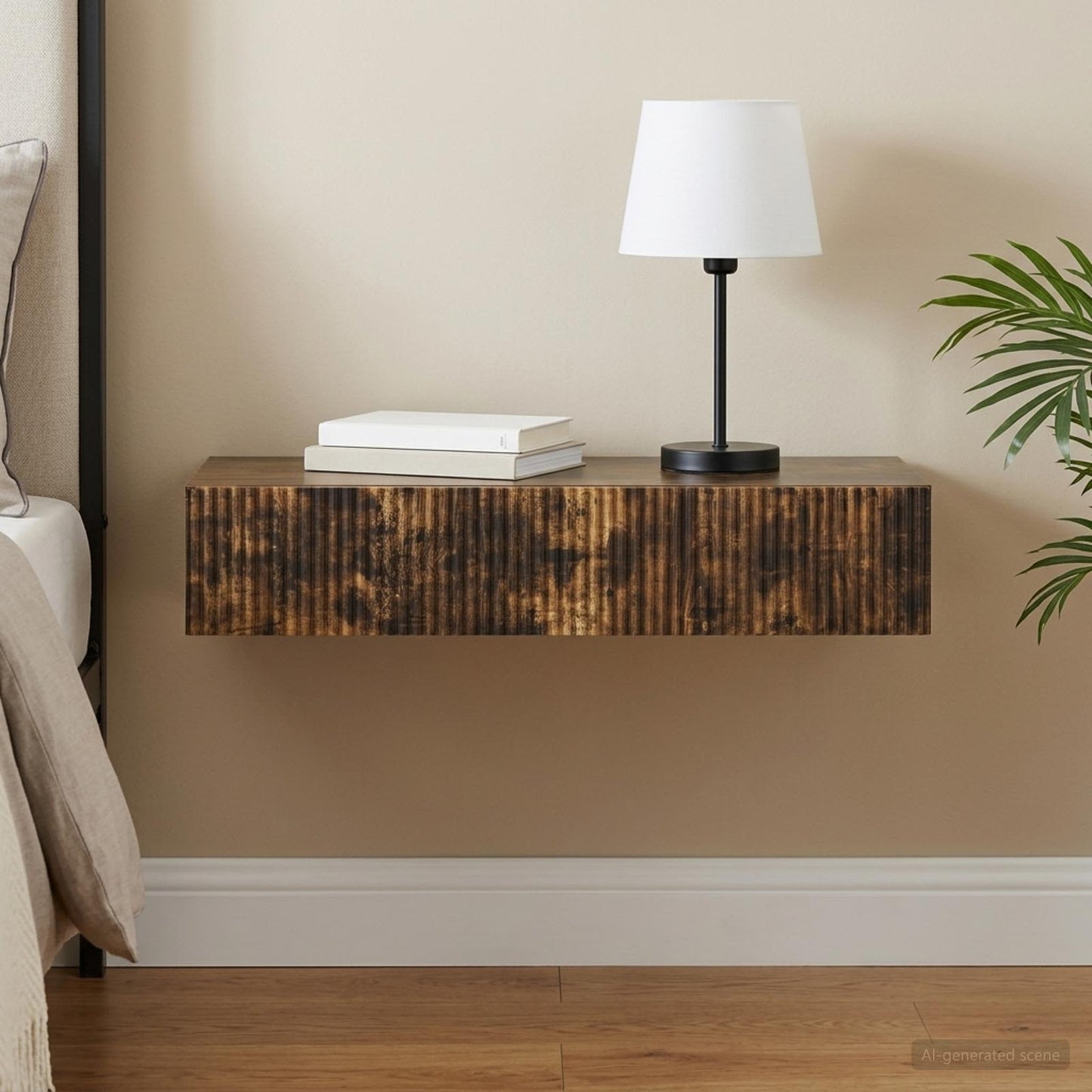vidaXL Τραπεζάκι Τοίχου 87,5 x 34,5 x 17 εκ. Επεξεργασμένο Ξύλο