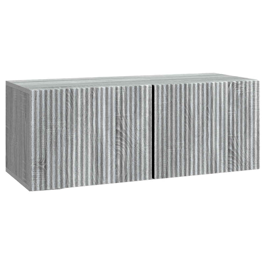 vidaXL Τοποθετούμενος στον τοίχο τηλεοπτικός ερμάριος Γκρι Sonoma