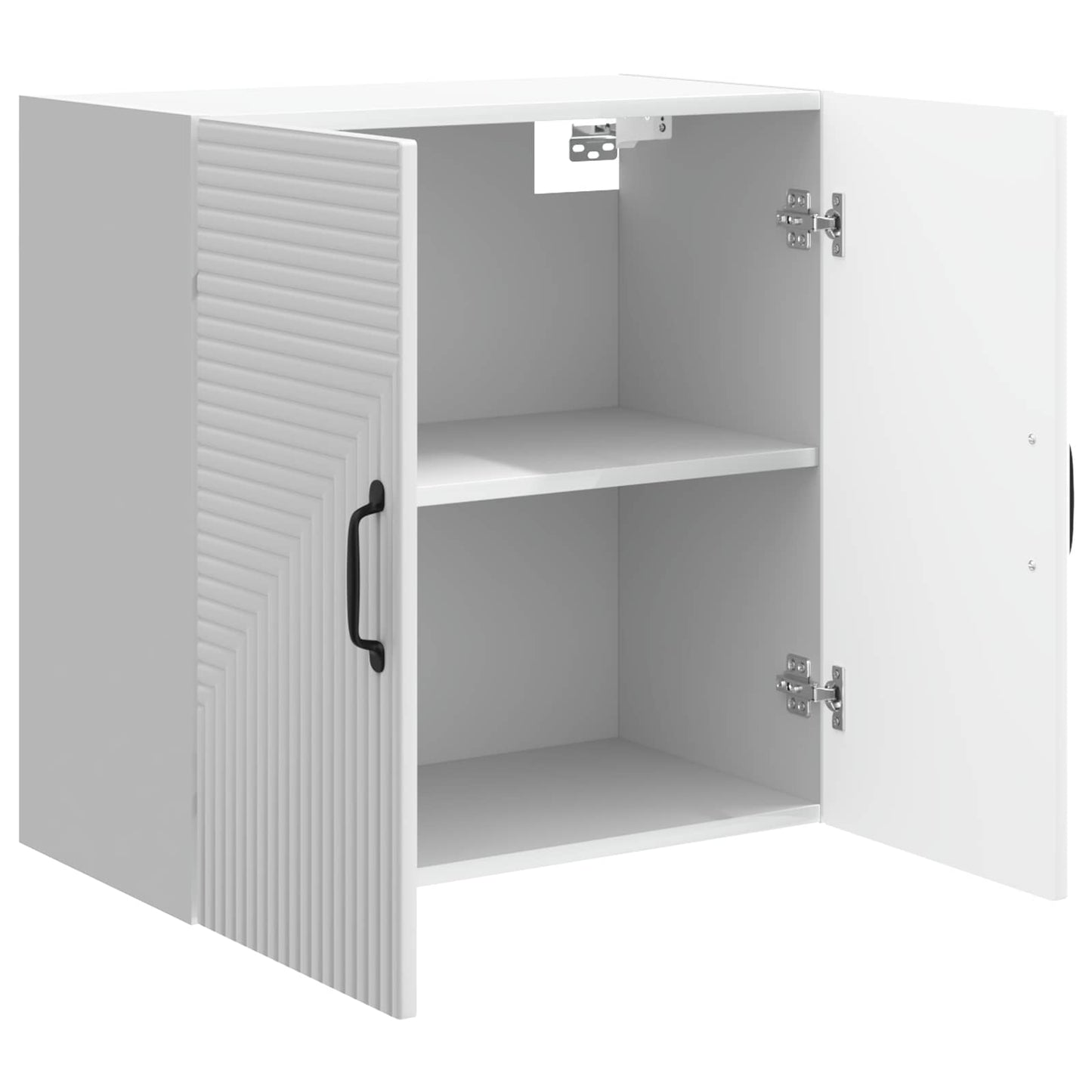vidaXL Τοίχου Ντουλάπα Γυαλιστερό Λευκό 59 x 31 x 60 εκ
