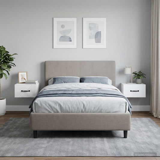 vidaXL Τοίχου Κρεμαστό Κομοδίνο 2 τμχ. Λευκό 34,5 x 33 x 20 εκ.