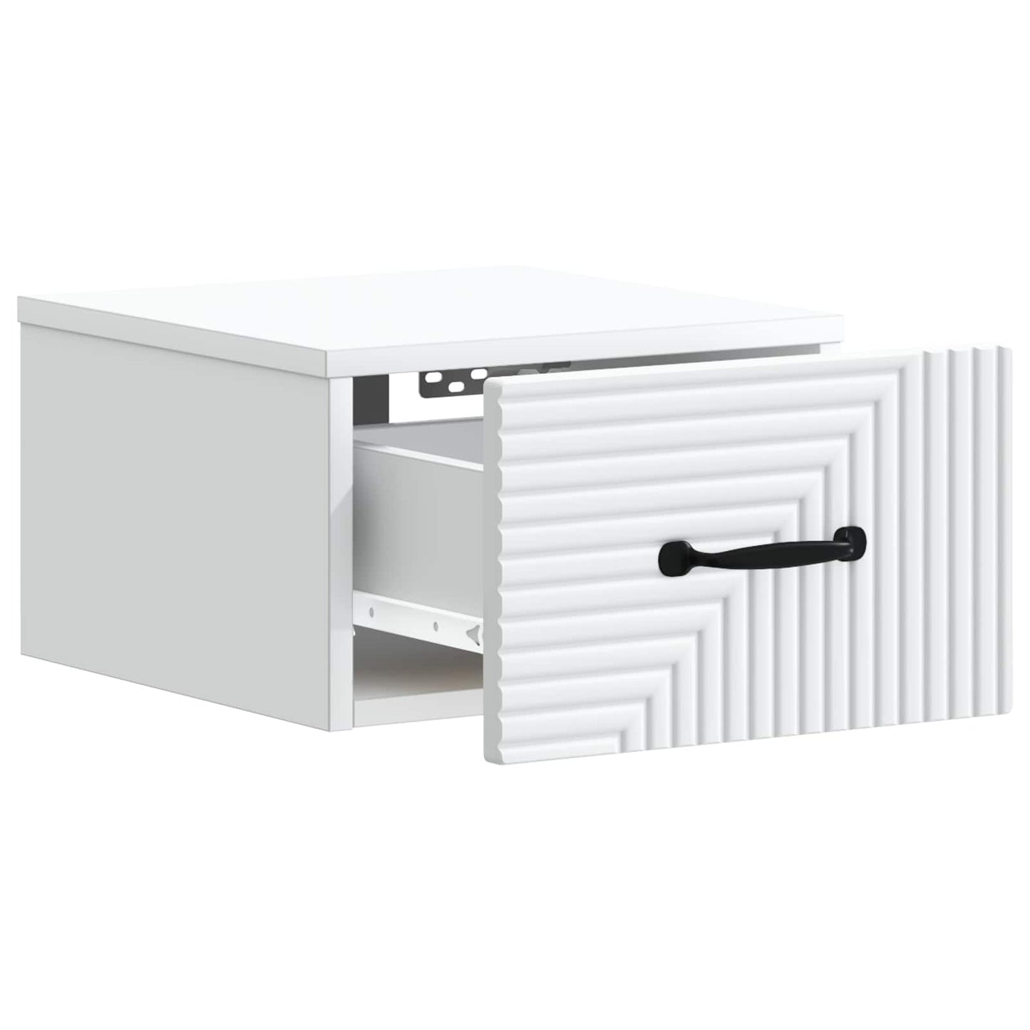 vidaXL Τοίχου Κρεμαστό Κομοδίνο 2 τμχ. Λευκό 34,5 x 33 x 20 εκ.