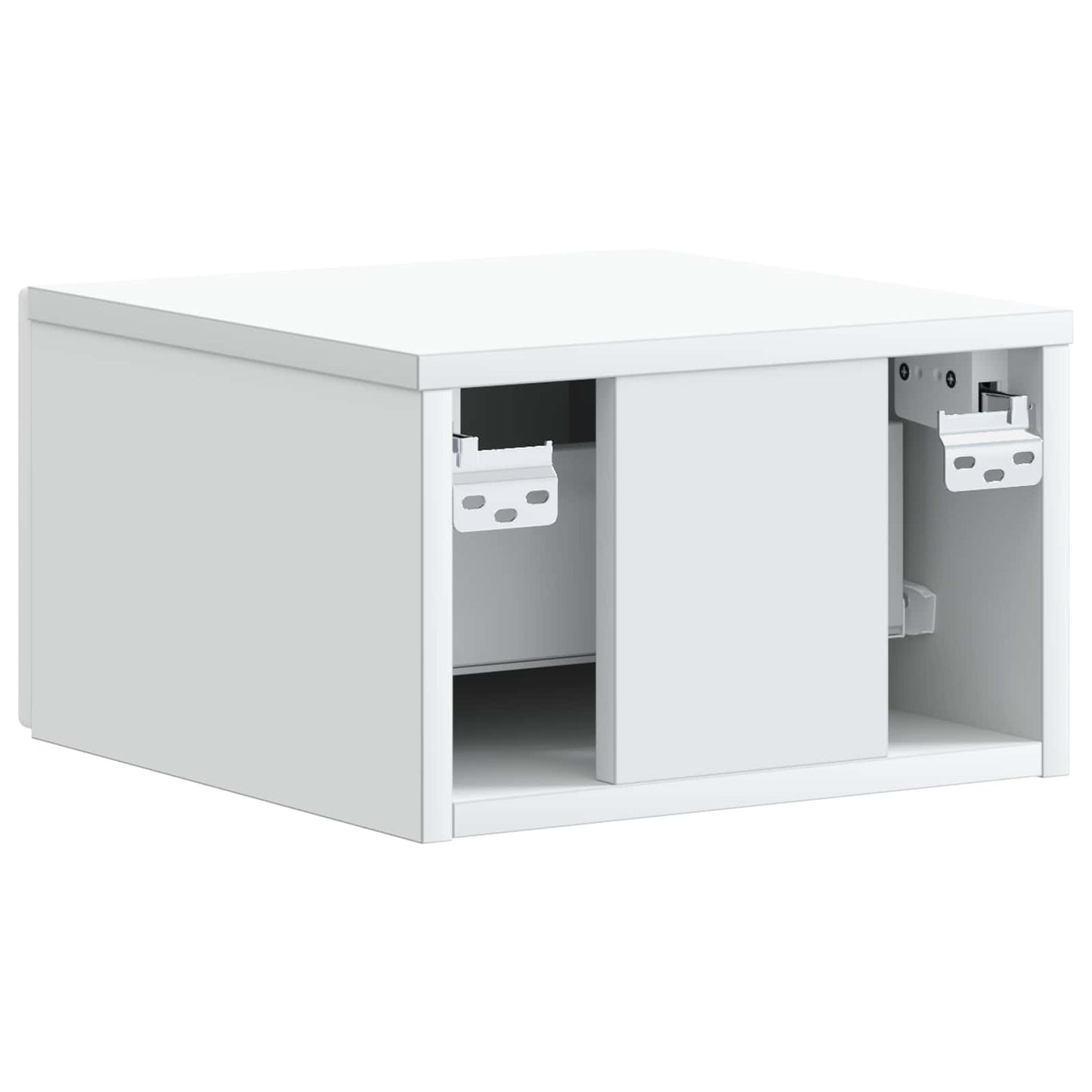 vidaXL Τοίχου Κρεμαστό Κομοδίνο 2 τμχ. Λευκό 34,5 x 33 x 20 εκ.