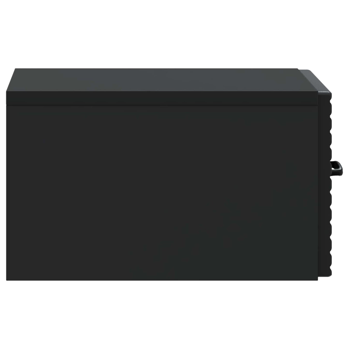 vidaXL Τοίχου Κρεμαστό Κομοδίνο 2 τμχ. Μαύρο 34,5 x 33 x 20 εκ.