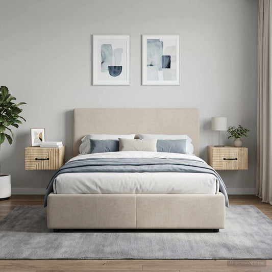vidaXL Τοίχου Κρεμαστό Κομοδίνο 2 τμχ. Sonoma Δρυς 34,5 x 33 x 20 εκ.