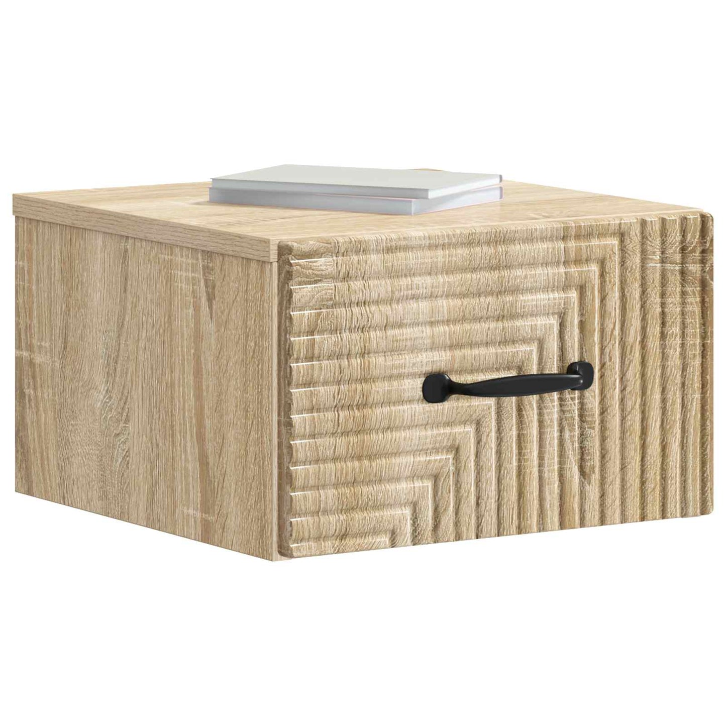 vidaXL Τοίχου Κρεμαστό Κομοδίνο 2 τμχ. Sonoma Δρυς 34,5 x 33 x 20 εκ.