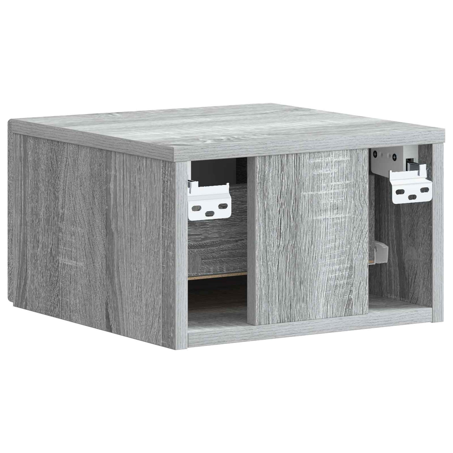 vidaXL Τοίχου Κρεμαστό Κομοδίνο 2 τμχ. Γκρι Sonoma 34,5 x 33 x 20 εκ.