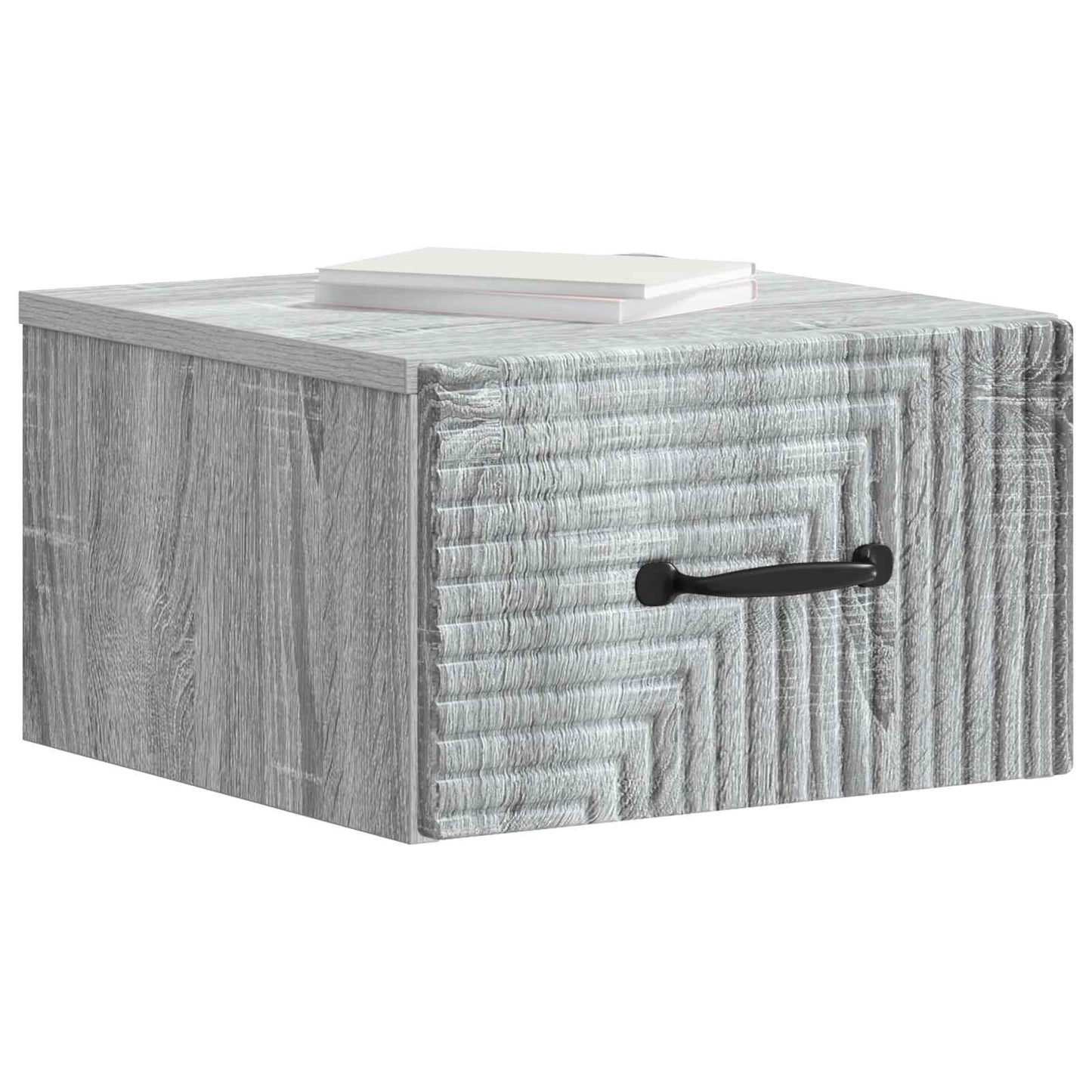 vidaXL Τοίχου Κρεμαστό Κομοδίνο 2 τμχ. Γκρι Sonoma 34,5 x 33 x 20 εκ.