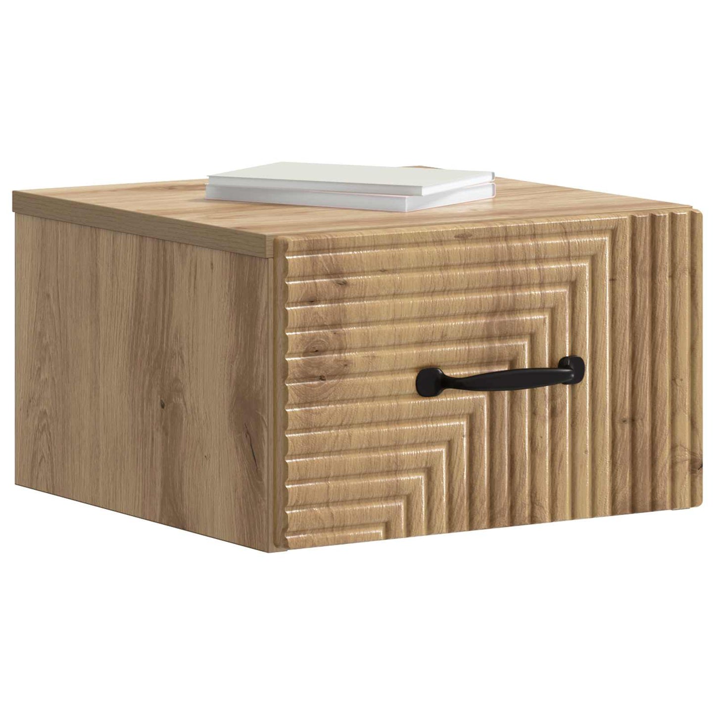 vidaXL Τοίχου Κρεμαστό Κομοδίνο Artisan Δρυς 34,5 x 33 x 20 εκ.