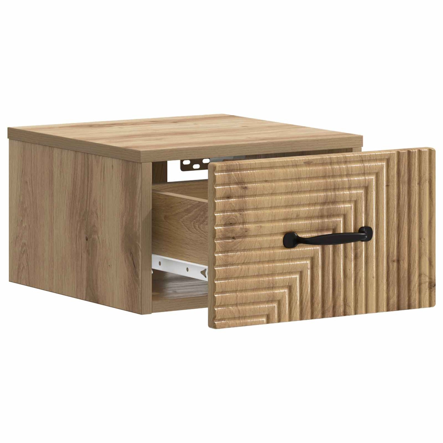 vidaXL Τοίχου Κρεμαστό Κομοδίνο 2 τμχ. Artisan Δρυς 34,5 x 33 x 20 εκ.