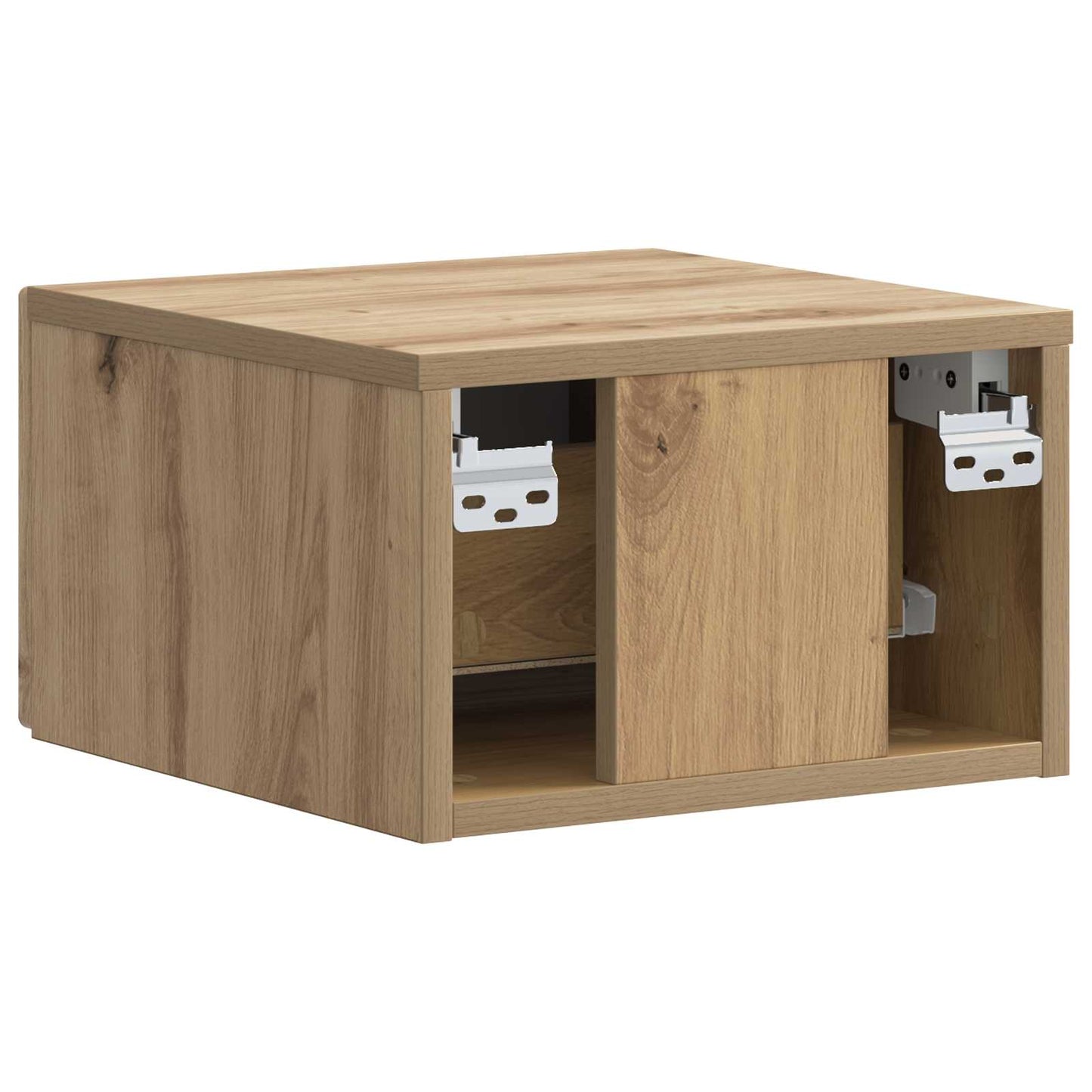 vidaXL Τοίχου Κρεμαστό Κομοδίνο 2 τμχ. Artisan Δρυς 34,5 x 33 x 20 εκ.