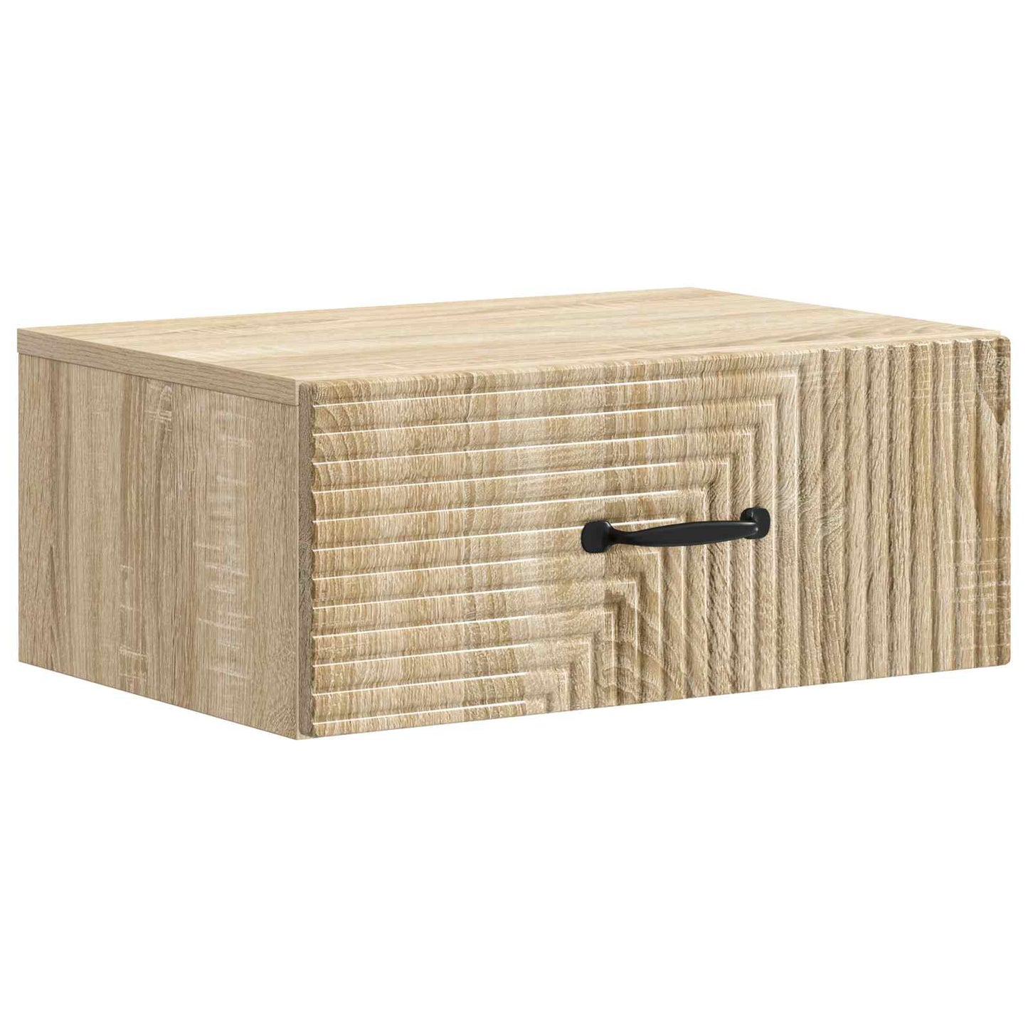 vidaXL Τοίχου Κρεμαστό Κομοδίνο 2 τμχ. Sonoma Δρυς 49 x 34,5 x 20 εκ.