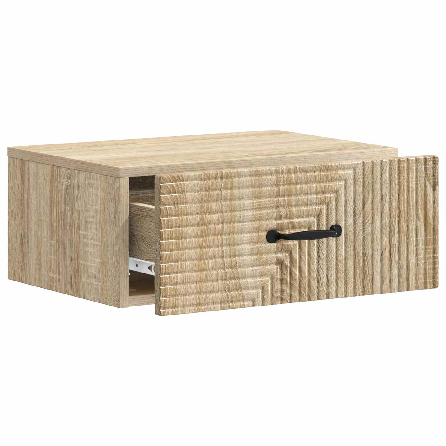 vidaXL Τοίχου Κρεμαστό Κομοδίνο 2 τμχ. Sonoma Δρυς 49 x 34,5 x 20 εκ.