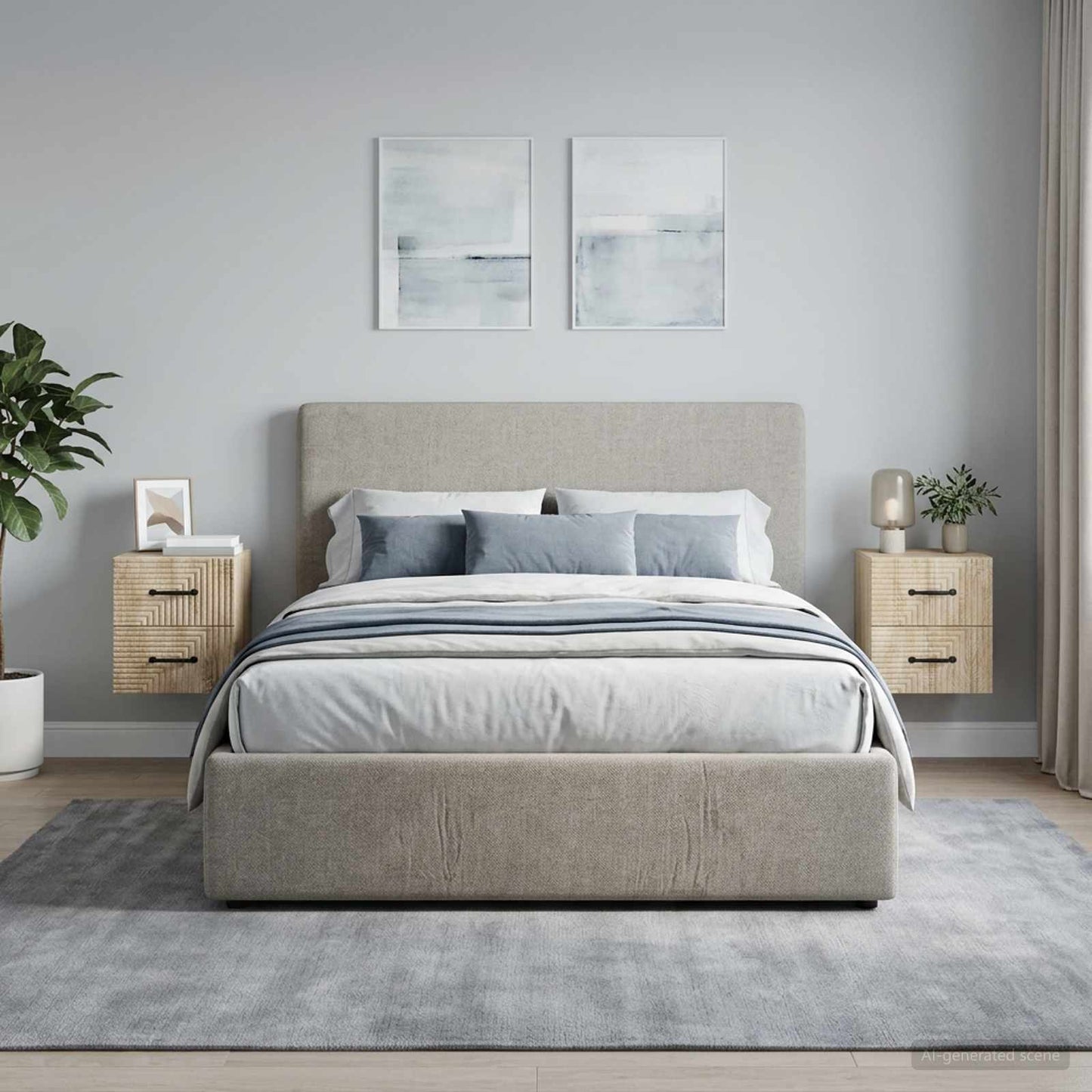 vidaXL Τοίχου Κρεμαστό Κομοδίνο 2 τμχ. Sonoma Δρυς 34,5 x 33 x 40 εκ