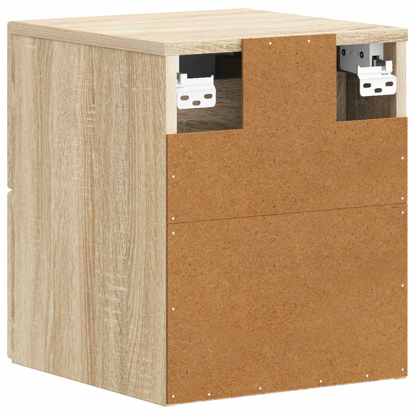 vidaXL Τοίχου Κρεμαστό Κομοδίνο 2 τμχ. Sonoma Δρυς 34,5 x 33 x 40 εκ