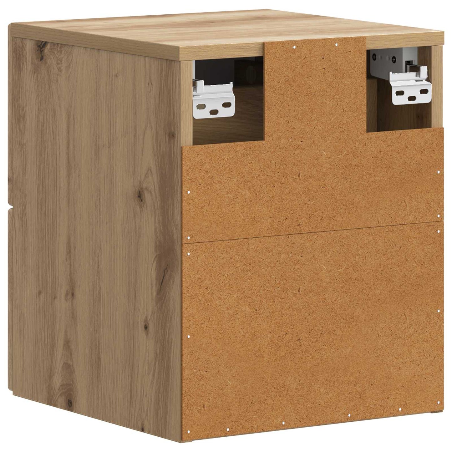 vidaXL Τοίχου Κρεμαστό Κομοδίνο 2 τμχ. Artisan Δρυς 34,5 x 33 x 40 εκ