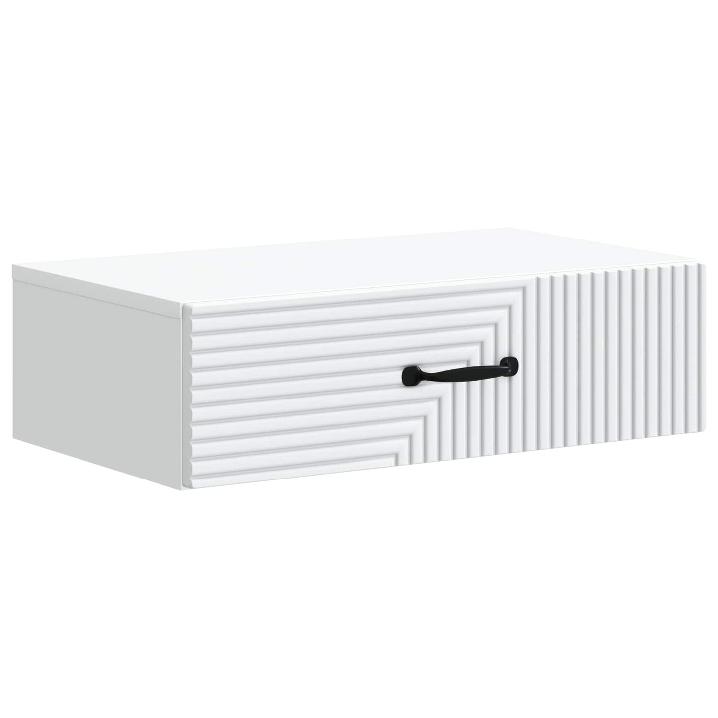 vidaXL Τραπεζάκι Τοίχου Λευκό 59 x 34,5 x 17 εκ. Επεξεργασμένο Ξύλο