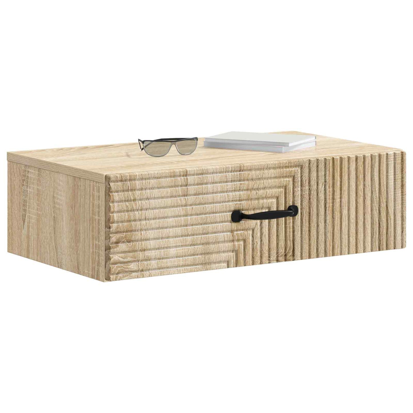 vidaXL Τραπεζάκι Τοίχου 59 x 34,5 x 17 εκ. Επεξεργασμένο Ξύλο