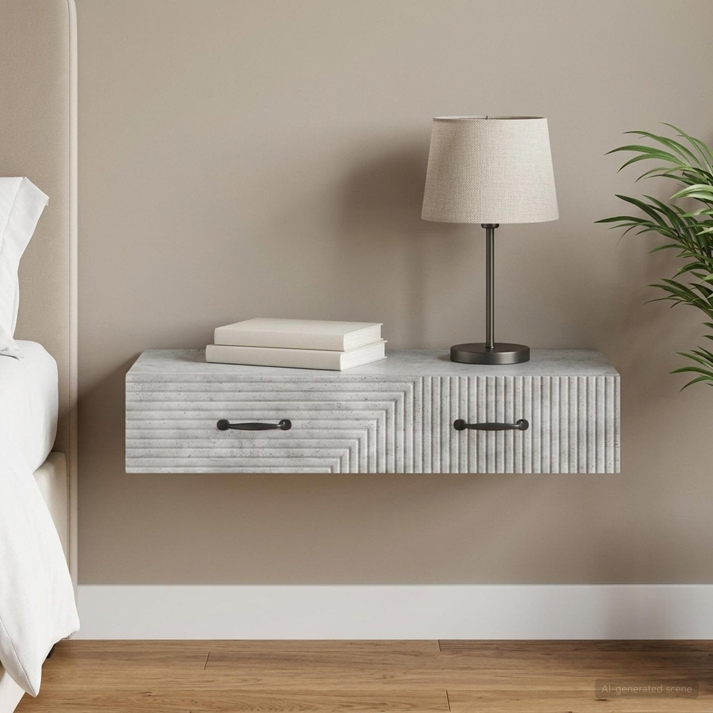 vidaXL Τραπεζάκι Τοίχου 87,5 x 34,5 x 17 εκ. Επεξεργασμένο Ξύλο