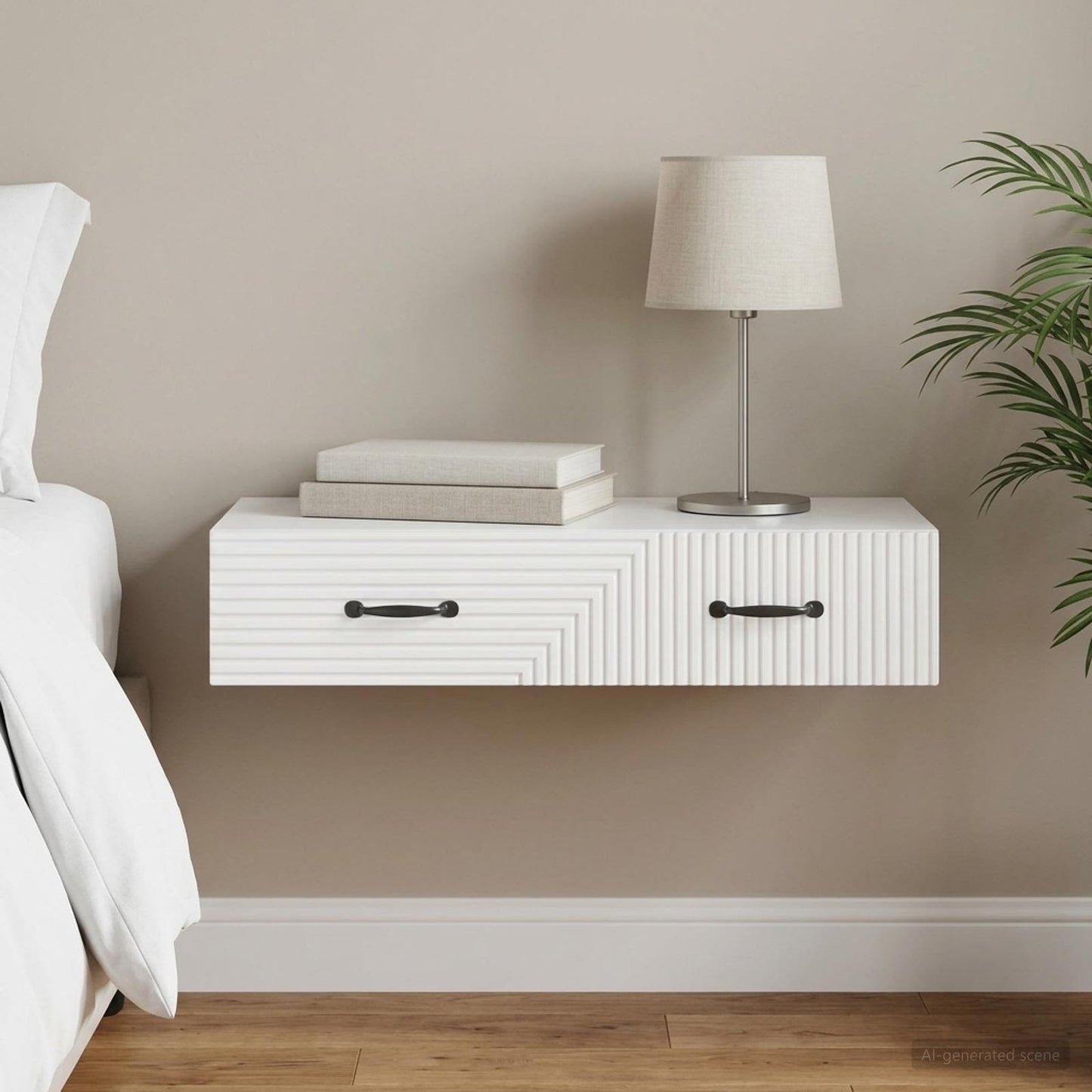 vidaXL Τραπεζάκι Τοίχου 87,5 x 34,5 x 17 εκ. Επεξεργασμένο Ξύλο